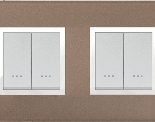 MULTICADRE 2POSTES VERRE BRONZE 4M (2+2) ALPHA PRESTIGE 707/24VZ STIEL