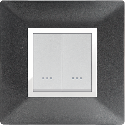 CADRE 1POSTE NOIR METAL 2M ALPHA ELEGANCE 704/2NMU STIEL