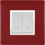 CADRE 1POSTE ROUGE BORDEAU 2M ALPHA ELEGANCE 704/2RBU STIEL