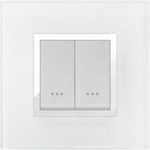 CADRE 1POSTE VERRE BLANC 2M ALPHA PRESTIGE 707/2VB STIEL