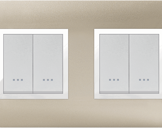 MULTICADRE 2POSTES CHAMPAGNE UNI 4M (2+2) ALPHA ELEGANCE 704/4CU STIEL