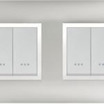 MULTICADRE 2POSTES HORIZONTAL SILVER UNI 4M (2+2) ALPHA ELEGANCE 704/4SU STIEL