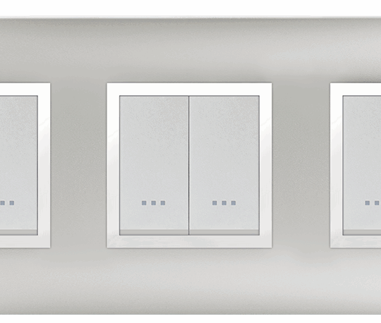 MULTICADRE 3POSTES SILVER UNI 6M (2+2+2) ALPHA ELEGANCE 704/6SU STIEL