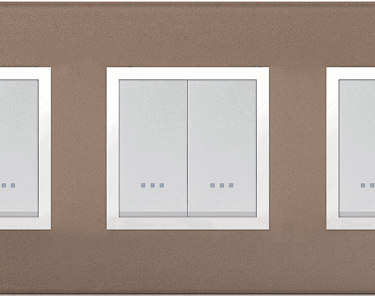 MULTICADRE 3POSTES VERRE BRONZE 6M (2+2+2) ALPHA PRESTIGE 707/26VZ STIEL