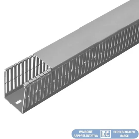 GOULOTTES DE CÂBLAGE 80×60 BARRE DE 2M ECS8060 ELETTROCANALI