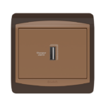 PRISE USB 1A GALAXY MARRON 20241MR LAP