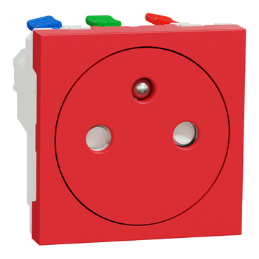 PRISE 2P+T ROUGE INICA NU305203T SCHNEIDER