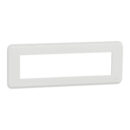 PLAQUE DE FINITION 8 MODULES BLANC UNICA NU411818 SCHNEIDER