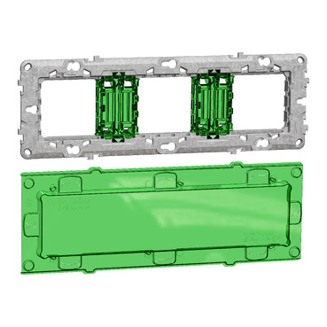SUPPORT DE FIXATION 6-8 MODULES 3 POSTES UNICA NU7006C SCHNEIDER