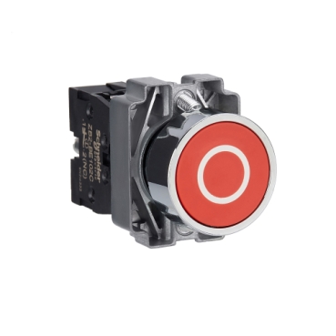 BOUTON POUSSOIR ROUGE DIAM 22 A IMPULSION XB2BA4322C SCHNEIDER