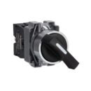 SELECTEUR COMPLET XB2 METAL NOIR 22MM 2 POSIT 1NO XB2BJ21C SCHNEIDER