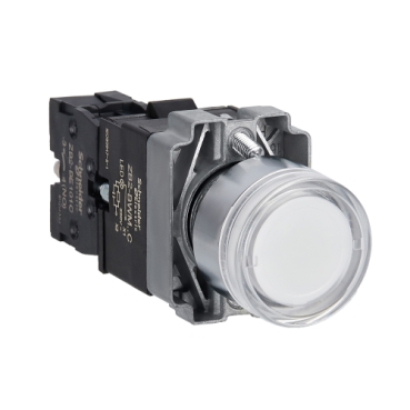 BOUTON POUSSOIR LUMINEUX LED BLANC 220V-1NO XB2BW31M1C-B SCHNEIDER