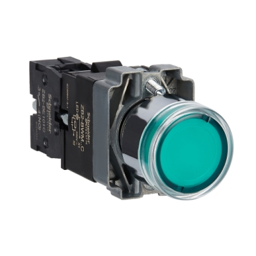 BOUTON POUSSOIR LUMINEUX LED VERT 220V-1NO XB2BW33M1C-V SCHNEIDER