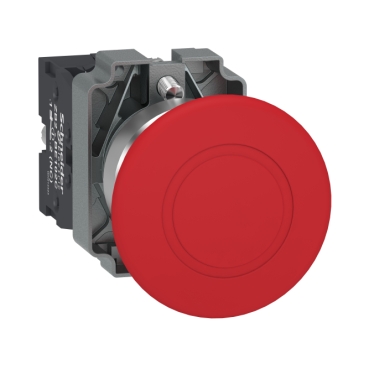 BOUTON POUSSOIR ARRET D'URGENCE HARMONY XB4 ROUGE XB2BT842C SCHNEIDER