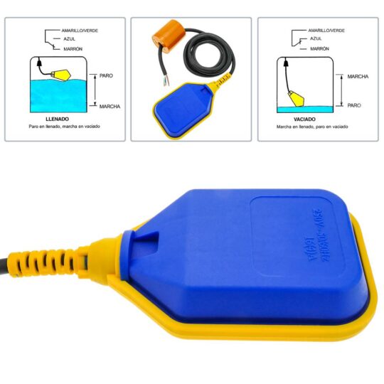 FLOTTEUR CONTROLEUR  DE NIVEAU D'EAU AVEC CABLE 5M