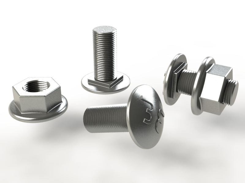 BOULON + ECROU PQTS 100 204356 BASOR