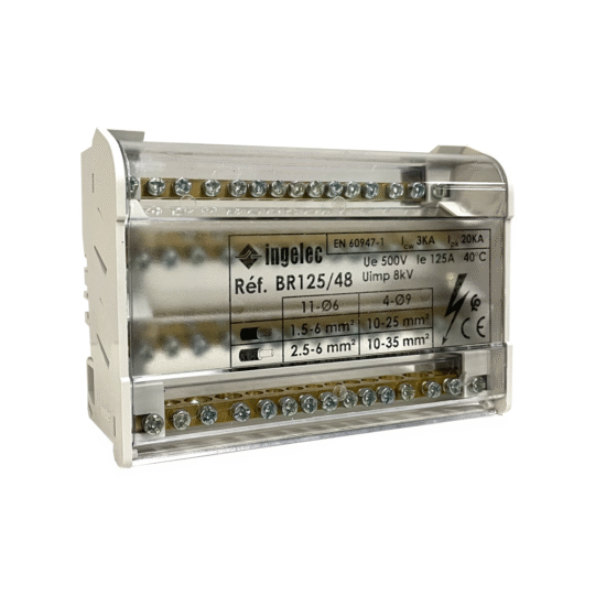 REPARTITEUR BIPOLAIRE 125A 8 MODULES INGELEC