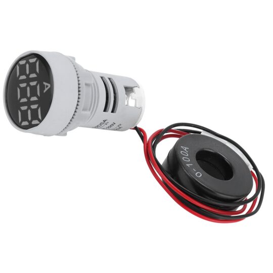 VOYANT LED ROND 22MM BLANC AMPEREMETRE ND3-22A-WHT 508951 CHINT