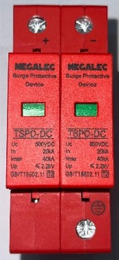 PARAFOUDRE SPD-DC 2P 500VDC SOLAIRE MEGALEC