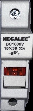 MEGALEC PORTE FUSIBLE 10X38 1000VDC