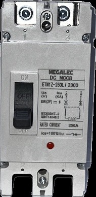 MEGALEC 250A 2 POLE 500VDC MCCB