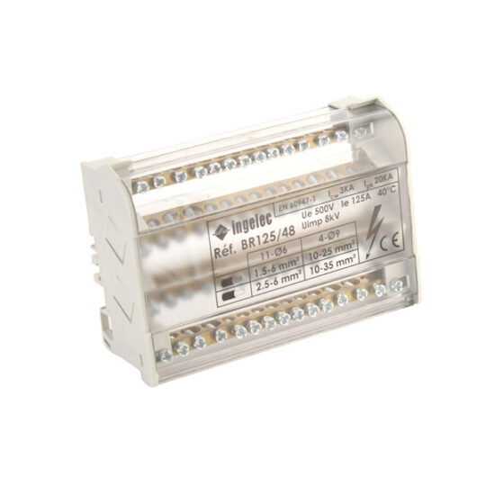 REPARTITEUR TETRAPOLAIRE 100A 4 MOD INGELEC