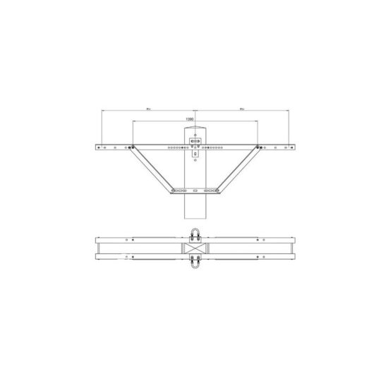 HERSE D'ANCRAGE DOUBLE 1700/70