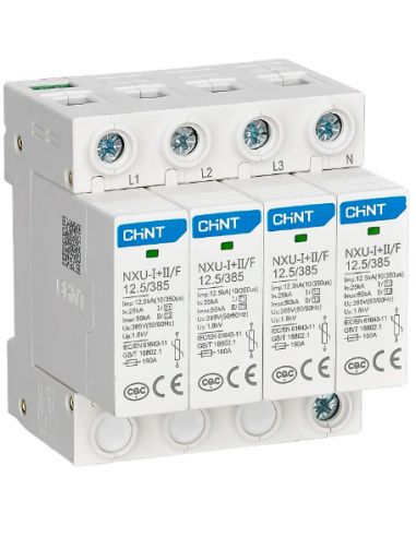PARAFOUDRE 3P+N T2 65KA NXU-IIG 65kA/385V 3P+N 252465 CHINT