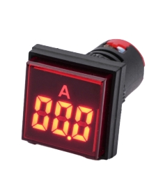 VOYANT LED CARRE 22MM ROUGE AMPEREMETRE / VOLTMETRE / FREQUENCE ND3-22AVHZ/S RED 508982 CHINT