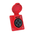 PRISE INDUSTRIELLE ENCASTRABLE INCLINEE 3P+T 16A NTC1-416AXS6h/415VW IP67 444462 CHINT