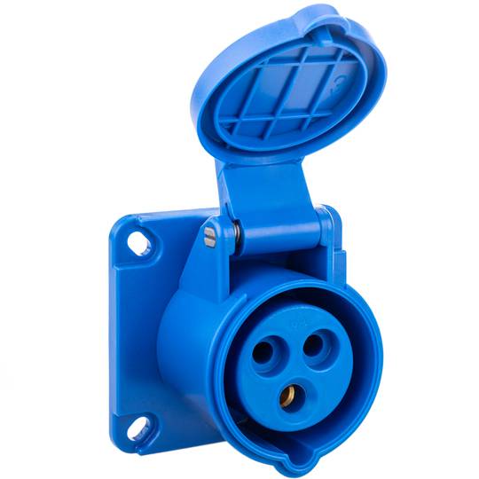 PRISE INDUSTRIELLE ENCASTRABLE DIRECTE 2P+T 16A NTC1-316AS6h/250VW IP67 444440 CHINT