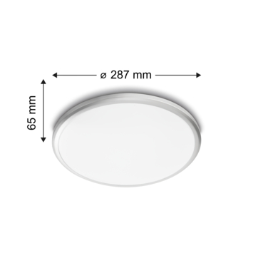 GLOBE LED 24W 3 COULEURS CADRE BLANC MDL-CLR24W-04 MIDEA