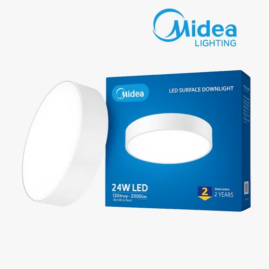 SPOT LED 18W ROND APPARENT 6500K MDL-DLM60R18W-08 MIDEA