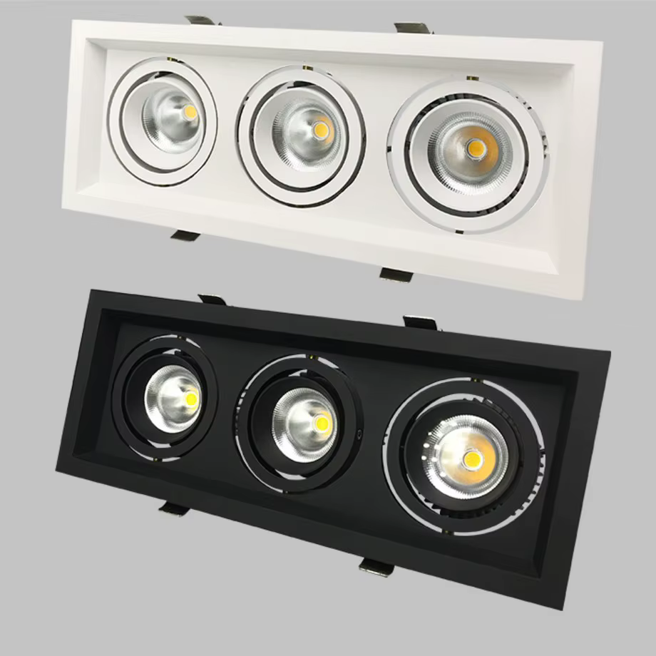 SPOT LED TRIPLE NOIR 3X35W 4000K MDL-GS3D35W MIDEA