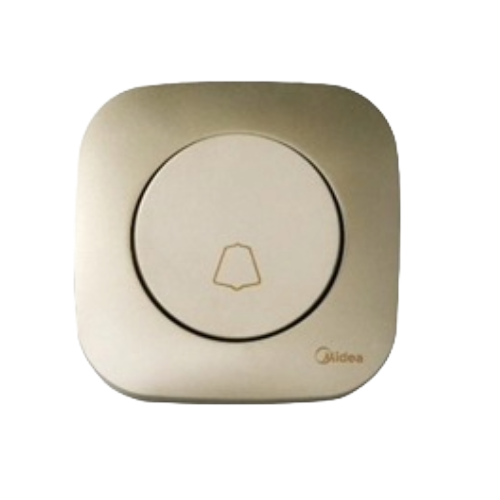 BOUTON POUSSOIR ENCASTRE DORE EUAKDB-B MIDEA