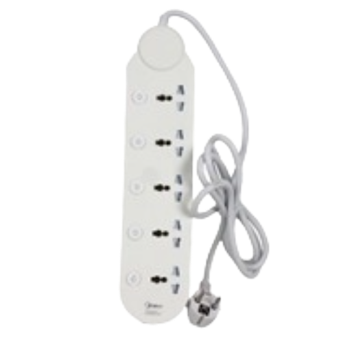 RALLONGE 5T UNIVERSELLE 3MX1.25MM² 3250W MDL-ESU5K5B-3MF MIDEA