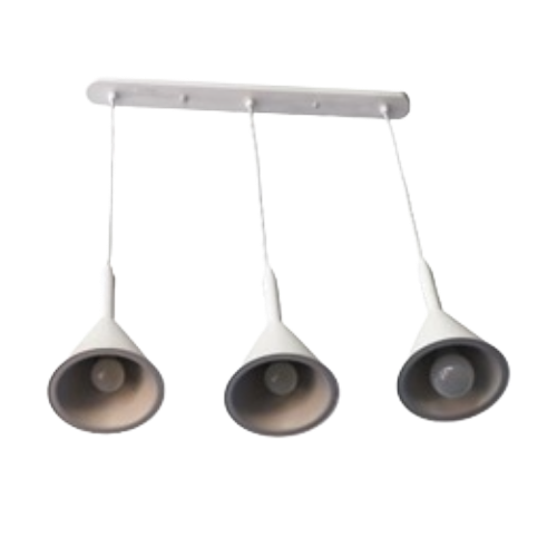 LUSTRE 3 AMPOULE E27 BLANC MDL-P3-01 MIDEA