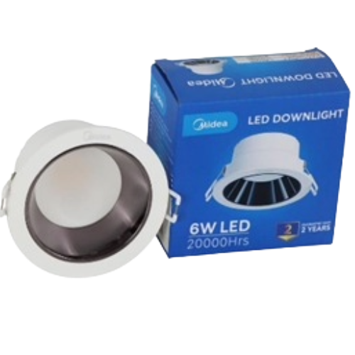 SPOT LED 6W CRI90 BLANC ANTI-GLARE 6500K MDL-DL25R06W65-01B MIDEA