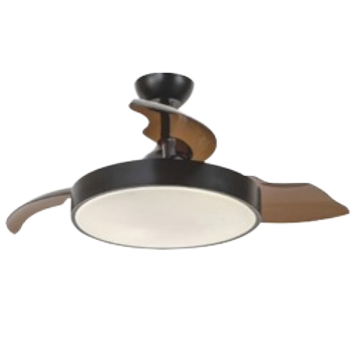 VENTILATEUR 42IN 3 HELICES NOIR - LUMIERE 36W MDL-FWL4271W-02 MIDEA