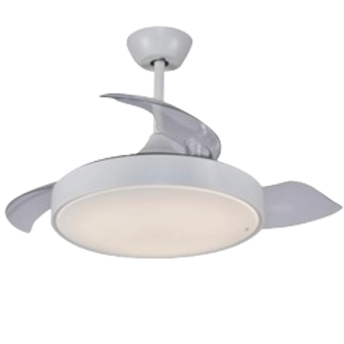 VENTILATEUR 42IN 3 HELICES BLANC - LUMIERE 36W MDL-FWL4271W-01 MIDEA