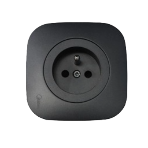 PRISE 2P+T ENCASTRE GRIS EUACF-A MIDEA