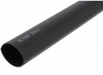 GAINE THERMORETRACTABLE D30 NOIR 75/250 AU METRE LINEAIRE