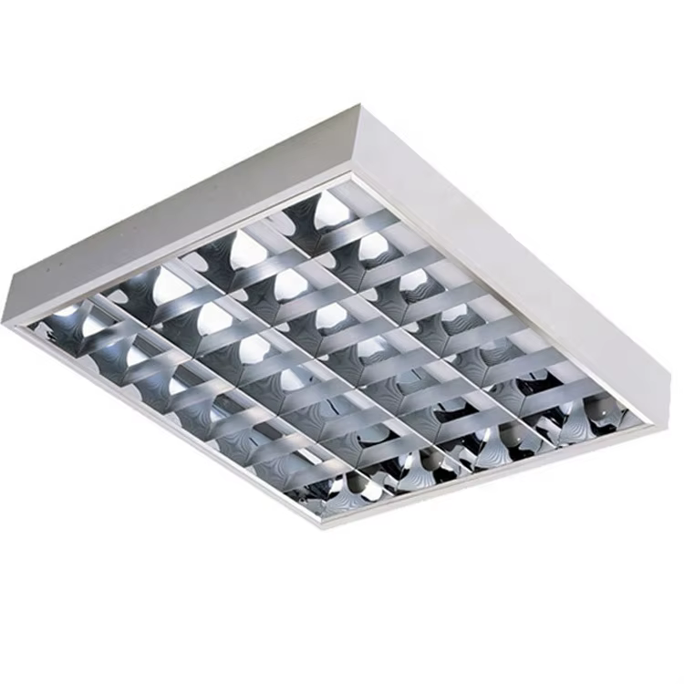 REGLETTE GRILLAGE ENCASTRE 4X0,60M T8 PGP LED